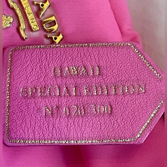 🎀PRADA Rare Limited Edition Color tote with bow, #20 of only 300, pink - Picture 8 of 17